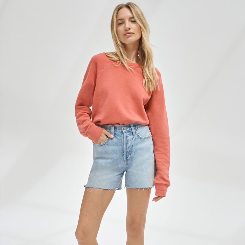 Aritzia Yoko Light Denim Shorts